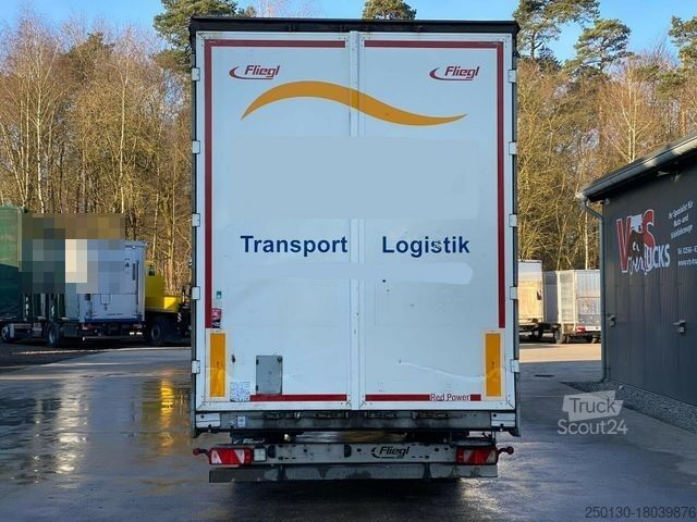 Auflieger mit Pritsche & Plane FLIEGL SDS Mega mit Edscha & Liftachse