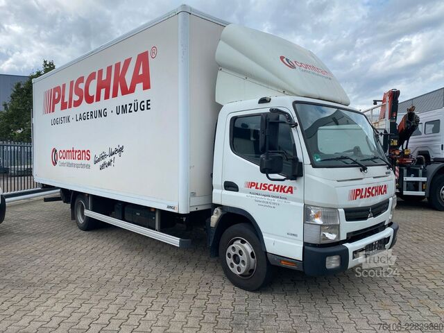 Skåpbil FUSO Canter 7C15 Koffer mit Ladebordwand