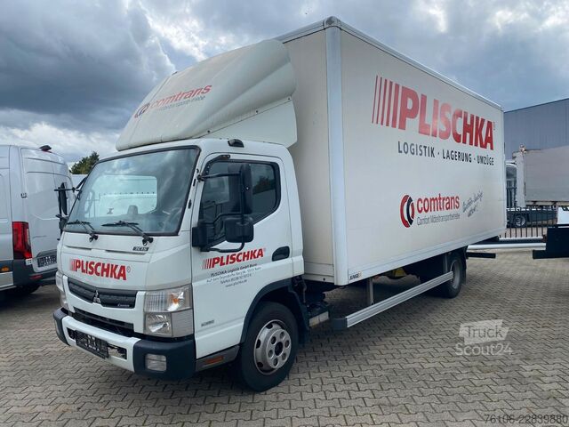 Skåpbil FUSO Canter 7C15 Koffer mit Ladebordwand