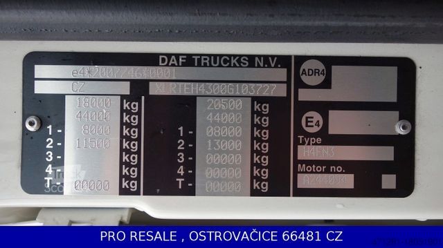 Стандартний тягач DAF XF 510 FT SC EURO 6