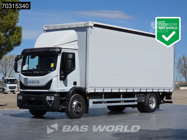 Curtain sided Iveco Eurocargo 180E320 4X2 18 toneladas, trampilla e...