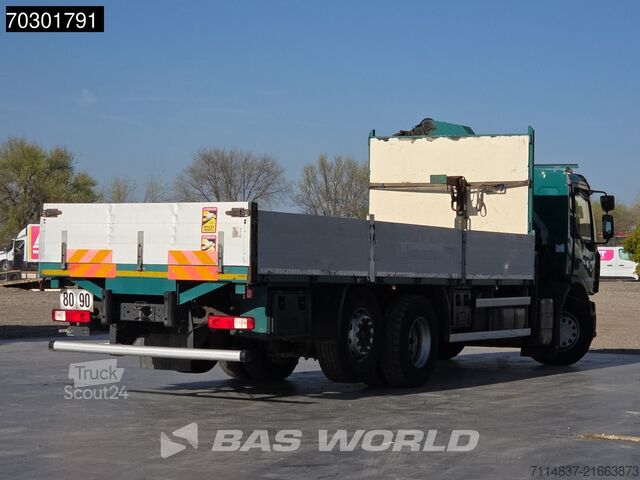 Nyitott rakodótér Renault Premium 380 6X2 Grúa Palfinger PK20002 + Eje El...