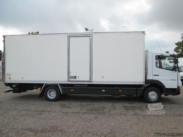 Camion caisson MERCEDES-BENZ Atego 1018*Maxi-Koffer 6.97m*LBW*Klima*98117Km*