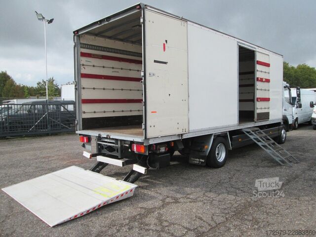 Camion caisson MERCEDES-BENZ Atego 1018*Maxi-Koffer 6.97m*LBW*Klima*98117Km*