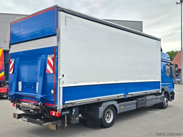 Plattewagen met zeil MERCEDES-BENZ Atego 1223 EURO 6 D *Klima*Standheiz.*LBW 1.5 to