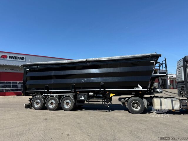 Polpriklopnik kiper STAS Ferrostar Stahlmulde 55 m³ Hardox Top-Zustand