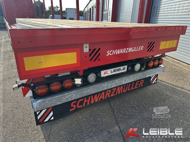 Nyitott félpótkocsi SCHWARZMÜLLER S1*Holzrungen & Plattform*Liftachse*SAF-Achsen*
