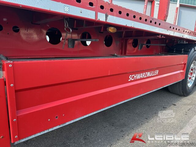 Nyitott félpótkocsi SCHWARZMÜLLER S1*Holzrungen & Plattform*Liftachse*SAF-Achsen*