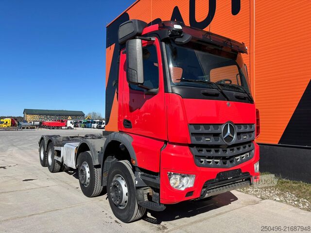 Važiuoklės kabina Mercedes-Benz Arocs 4142 8x4 PTO / FULL STEEL / CHASSIS L=735...