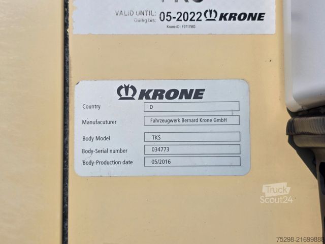 Šaldytuvas puspriekabė KRONE SD/Doppelstock/Doppelstock/FRC 2022/TIR