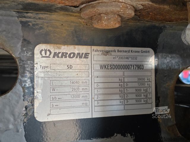 Šaldytuvas puspriekabė KRONE SD/Doppelstock/Doppelstock/FRC 2022/TIR