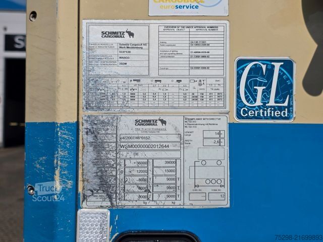 Semi-remorque frigorifique SCHMITZ CARGOBULL SKO 24/L-13.4 FP 60 COOL DB / Doppelstock / COC