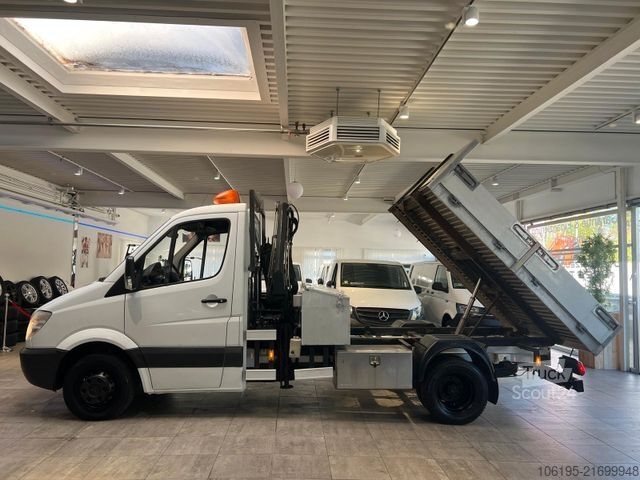 Transporter mit Kipper MERCEDES-BENZ Sprinter Kipper + HIAB Kran * Zul-Ges=3.500kg+