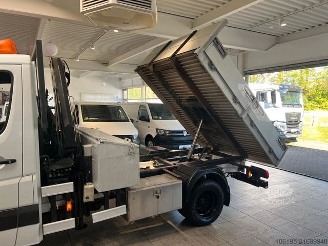 Transporter mit Kipper MERCEDES-BENZ Sprinter Kipper + HIAB Kran * Zul-Ges=3.500kg+