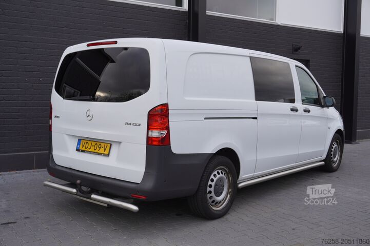 Delivery van double cab Mercedes-Benz Vito 114 CDI XL Dubbele cabine 2x schuifdeur EU...