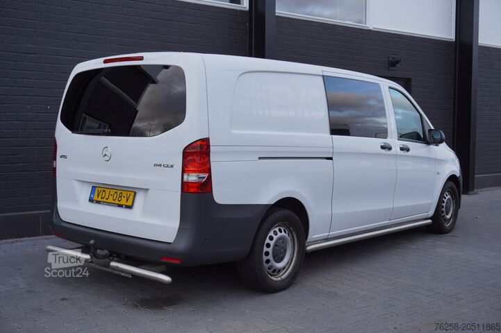Delivery van double cab Mercedes-Benz Vito 114 CDI XL Dubbele cabine 2x schuifdeur EU...