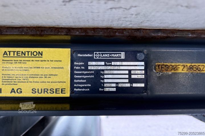 Frigofrik römork  EU 18 Carrier + HB / Swiss-Vehicle