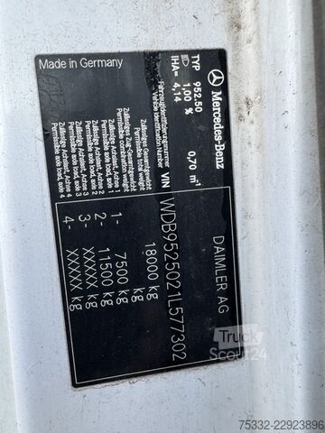 Varebil Mercedes-Benz Axor 1833 Tele Absetz VDL Schalter Klima