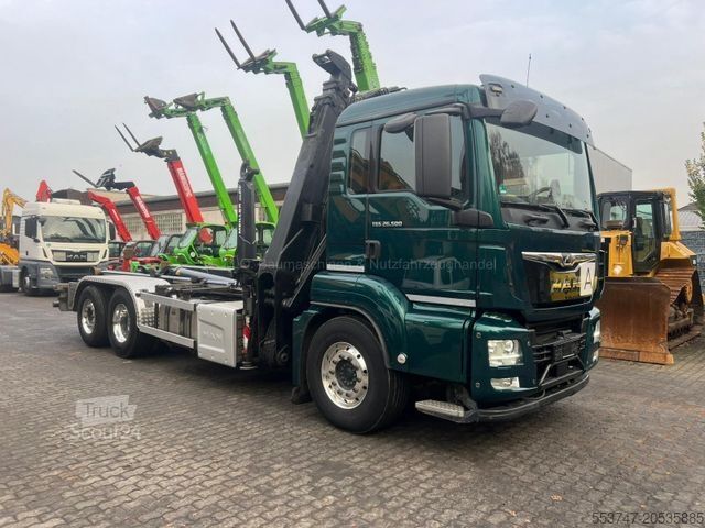 Camion benne à bras amovible MAN MAN TGS 26.500 / TÜV NEU