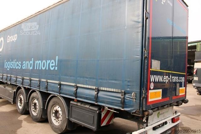 Auflieger mit Pritsche & Plane BERGER SAPL 24 LTCN Tautliner COIL - SAF Achse Nr.: 217