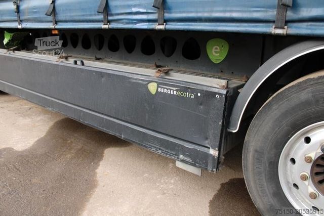 Auflieger mit Pritsche & Plane BERGER SAPL 24 LTCN Tautliner COIL - SAF Achse Nr.: 217