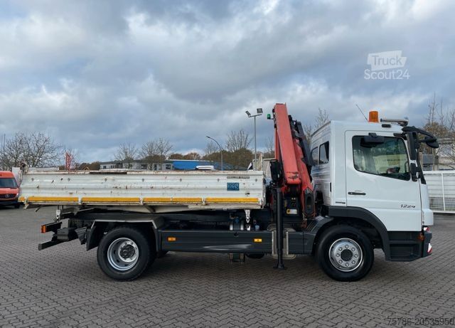 Tresidig tipplastbil MERCEDES-BENZ Atego 1224 K/ PK 9002/ 5+6 Kreis/ Funk-Fb/ AC