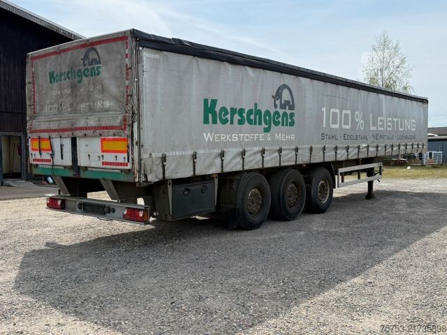 Åpen semitrailer med presenning GLORIA 36SA für Stahltransporte, Edscha