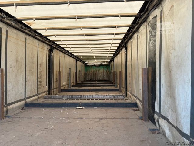 Åpen semitrailer med presenning GLORIA 36SA für Stahltransporte, Edscha