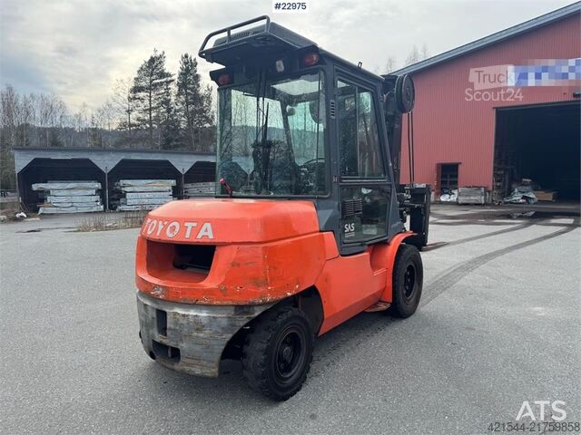 Gaffeltruck Toyota 42-7FD45 forklift – 9355 hours – 5.5 meter lifting