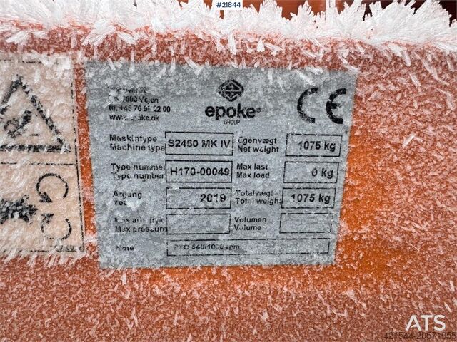 Epoke S2450 Fraise à neige Epoke S2450 Snow Blower