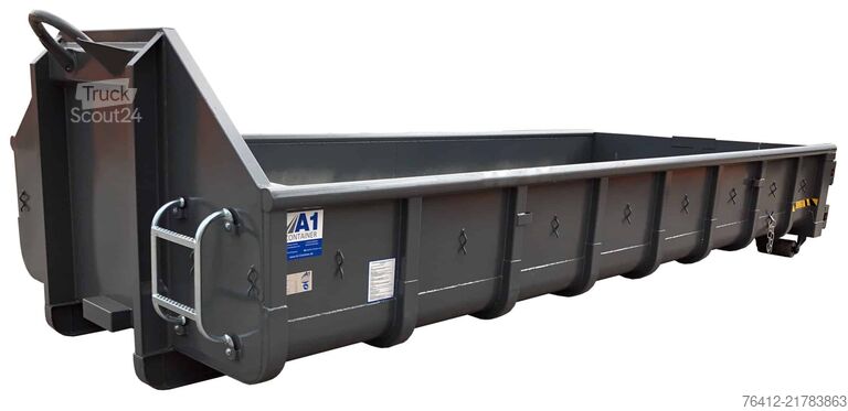 Krokcontainer A1 Container Normbehälter 10 m³ Doppelflügeltür ? RAL 7016 Anthrazitgrau ? Abrollcontainer