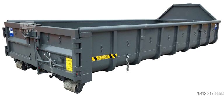 Krokcontainer A1 Container Normbehälter 10 m³ Doppelflügeltür ? RAL 7016 Anthrazitgrau ? Abrollcontainer