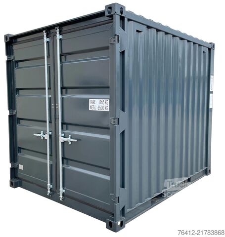 Sjöcontainer A1 Container 8 Fuß Lagercontainer RAL 7016 Anthrazitgrau