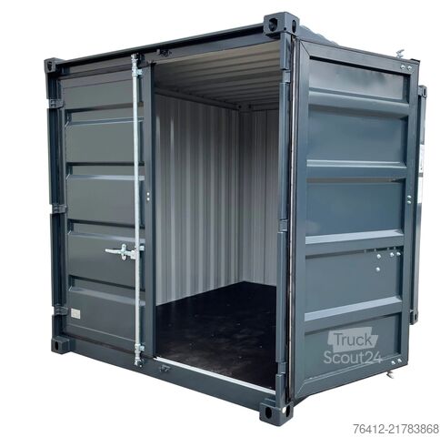 Sjöcontainer A1 Container 8 Fuß Lagercontainer RAL 7016 Anthrazitgrau