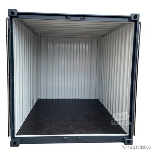 Sjöcontainer A1 Container 8 Fuß Lagercontainer RAL 7016 Anthrazitgrau