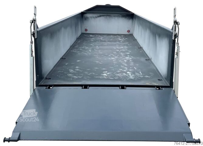 Contentor roll-off A1 Container Normbehälter 15 m³ ? Pendelklappe abklappbar ? Zurrösen ? RAL 7016 Anthrazitgrau ? Abrollcontainer