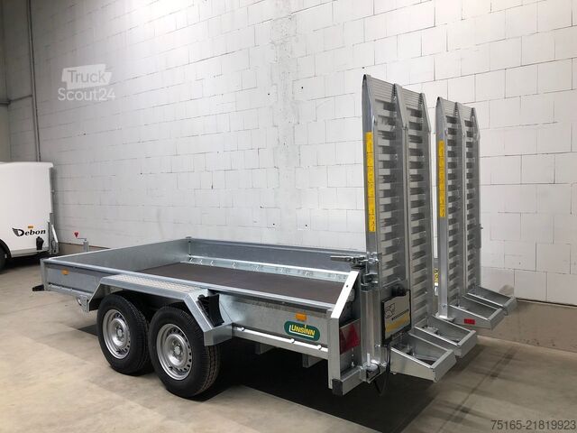 Transportadores de maquinaria y remolques para excavadoras UNSINN UB 3618-35-14 Doppelrampe Maschinentransporter