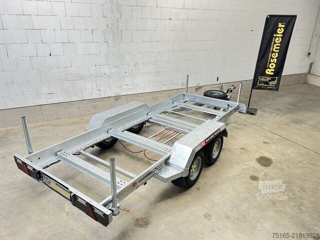 Transportadores de maquinaria y remolques para excavadoras Brian James Chassis Plant Generator Maschinentransporter