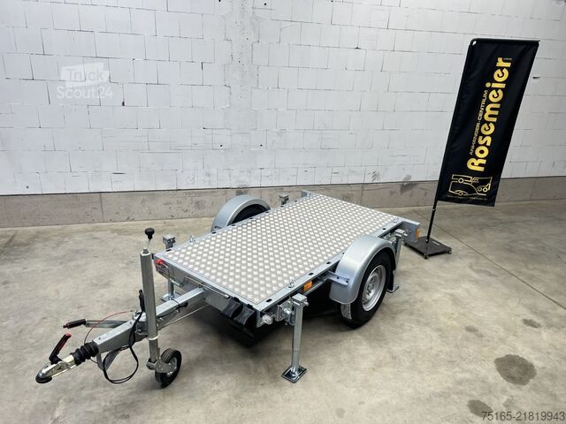 Platform römorku ve evrensel taşıyıcı Vezeko Generator 1-Achser Maschinentransporter