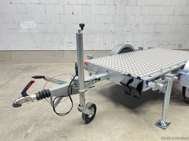 Platform römorku ve evrensel taşıyıcı Vezeko Generator 1-Achser Maschinentransporter