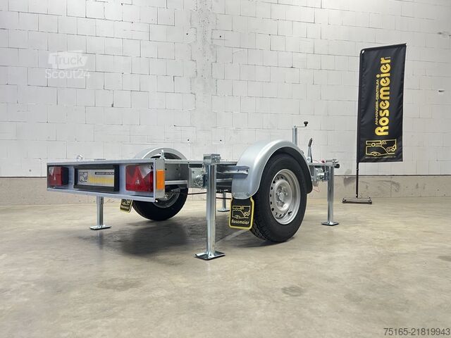 Platform römorku ve evrensel taşıyıcı Vezeko Generator 1-Achser Maschinentransporter