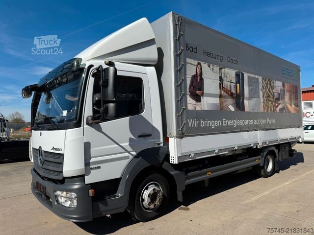 Nákladné auto s plochou korbou a plachtou MERCEDES-BENZ ATEGO 818 * *STANDHEIZUNG*LBW * AUTOMATIK*