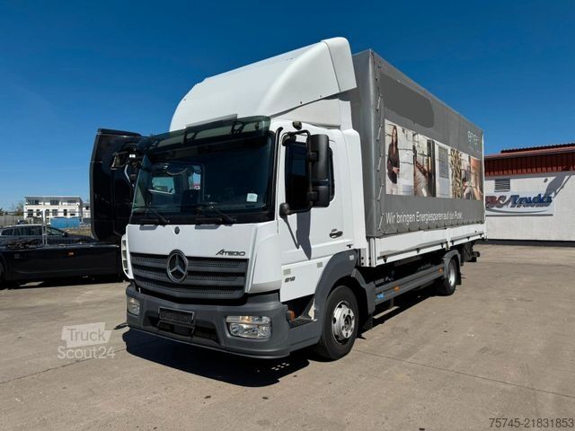 Nákladné auto s plochou korbou a plachtou MERCEDES-BENZ ATEGO 818 * * LBW * AUTOMATIK * 8.600 KG *