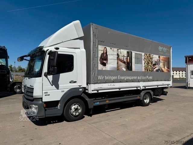Nákladné auto s plochou korbou a plachtou MERCEDES-BENZ ATEGO 818 *  * LBW * AUTOMATIK * 8.600 KG *