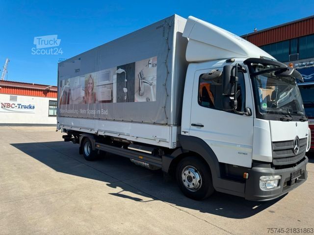 Nákladné auto s plochou korbou a plachtou MERCEDES-BENZ ATEGO 818 *  * LBW * AUTOMATIK * 8.600 KG *