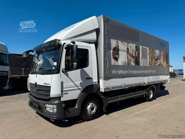 Nákladné auto s plochou korbou a plachtou MERCEDES-BENZ ATEGO 818 *  * LBW * AUTOMATIK * 8.600 KG *