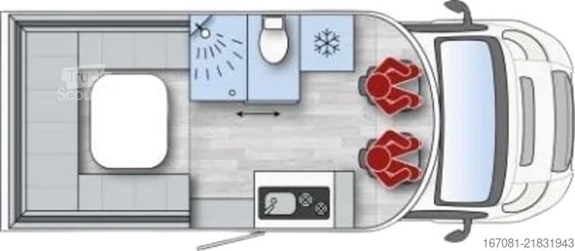 Autorulotă semi-integrată ILUSION XMK 590 FFH Premium Tageszulassung