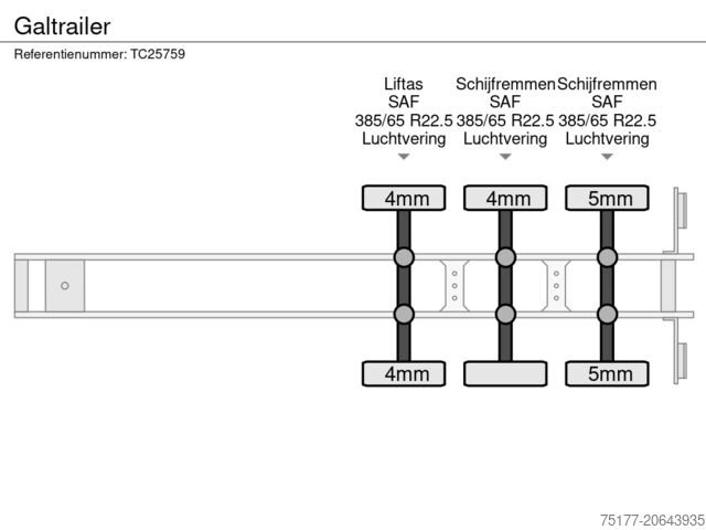 شاحنة قلابة Galtrailer 