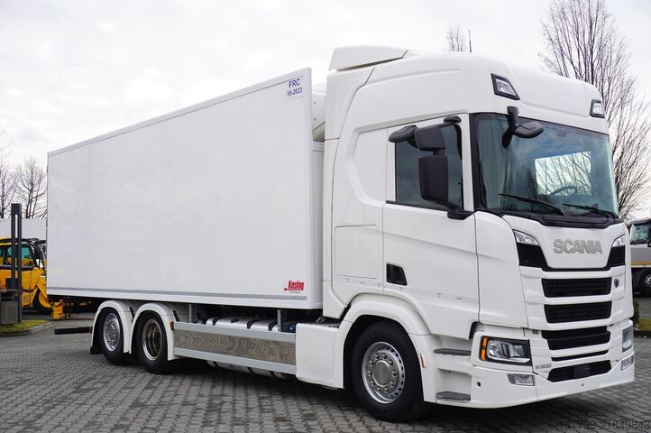 хладилен камион SCANIA R500 6x2 / Kiesling meat hook refrigerat