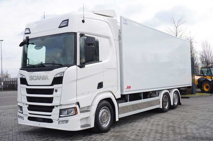 хладилен камион SCANIA R500 6x2 / Kiesling meat hook refrigerat